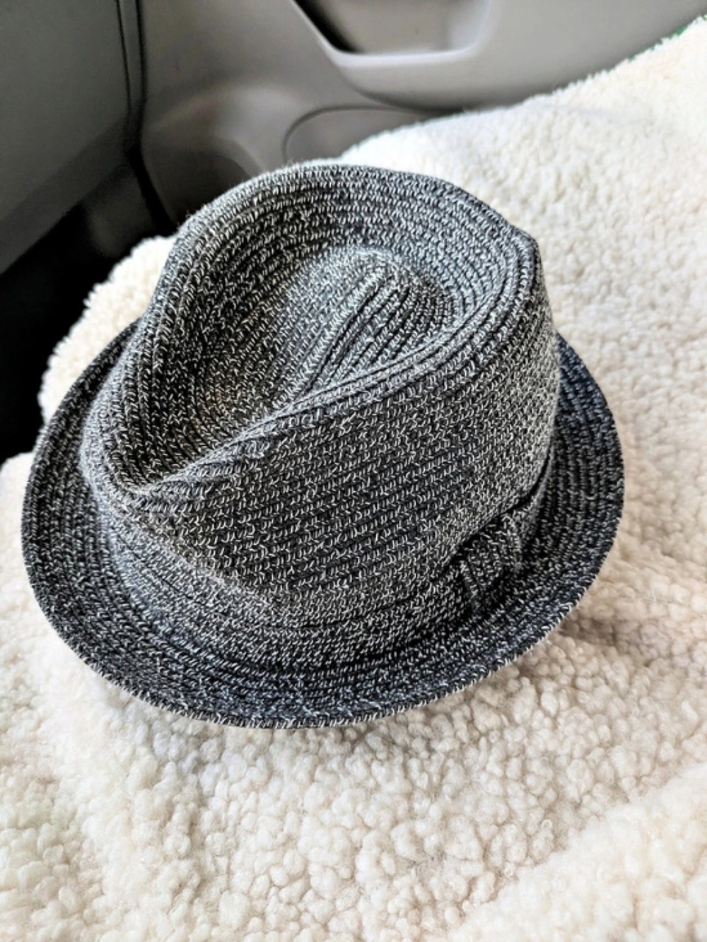 Bailey Gray Woven Fedora Small Like New